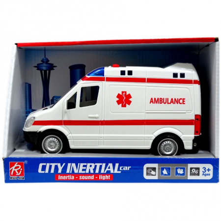 Jucării - Ambulanță de jucărie cu sunete și lumini JC99