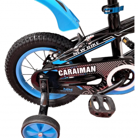 Biciclete - Bicicletă Fulger by Caraiman, cu roți ajutătoare, roți 12 sau 14 inch, cadru oțel, albastră, BC22