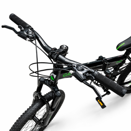 Bicicletă Caraiman, pliabilă, roți 20 inch, cu dublă suspensie, frâne pe disc, verde [3]