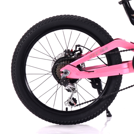 Biciclete - Bicicletă Caraiman, roți 20 inch, cu dublă suspensie, frâne pe disc, roz