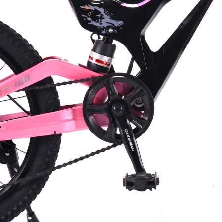 Bicicletă Caraiman, roți 20 inch, cu dublă suspensie, frâne pe disc, roz [5]