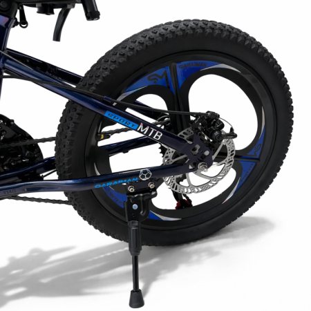 Pentru copii - Bicicletă Caraiman, roți 20 inch, cadru oțel, frâne pe disc, cameleon