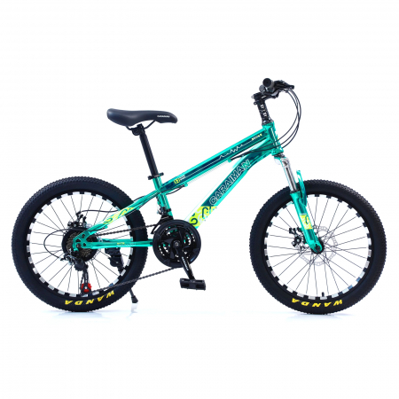 Pentru copii - Bicicletă Caraiman, roți 20 sau 24 inch, cadru oțel, frâne pe disc, turcoaz