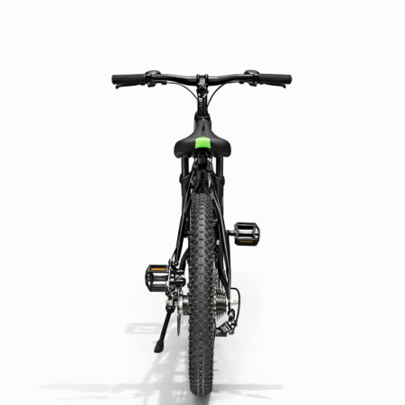 Bicicletă Caraiman, roți 20 inch, cadru oțel, frâne pe disc, negru cu verde [6]