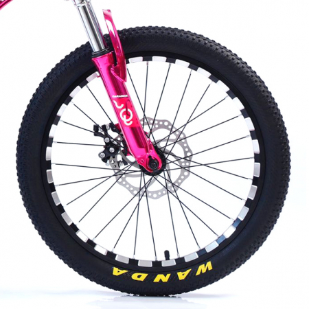 Biciclete - Bicicletă Caraiman, roți 24 inch, cadru oțel, frâne pe disc, roz, BC93