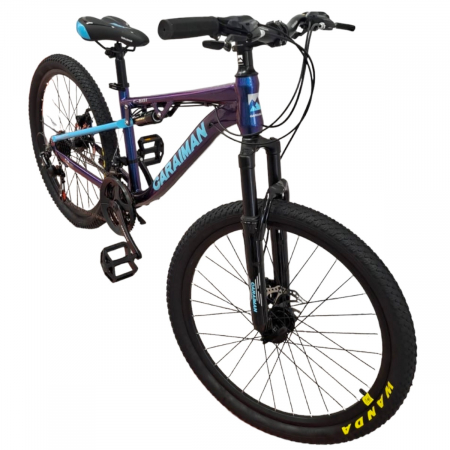 Bicicletă Caraiman, roți 26 inch, cu dublă suspensie, frâne pe disc, cameleon, BC81 [7]