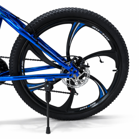 Biciclete - Bicicletă Caraiman, roți 26 inch, cadru oțel, frâne pe disc, bleumarin, BC125