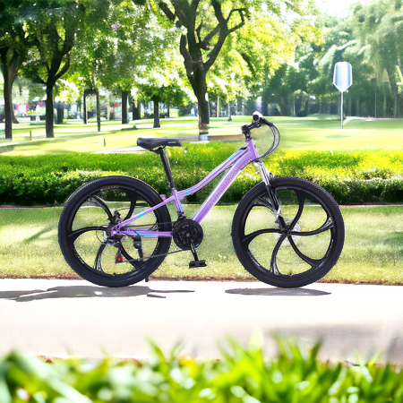 Bicicletă Caraiman, roți 24 sau 26 inch, cadru oțel, frâne pe disc, galben, BC27 [5]