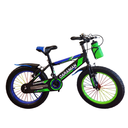 Biciclete - Bicicletă copii Caraiman, roți 18 / 20 inch, cu bidon apă, verde