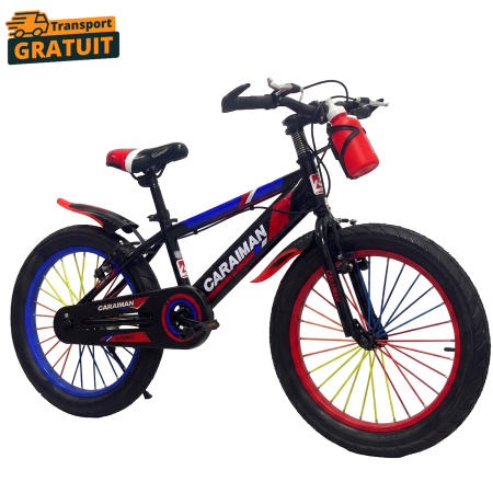 Biciclete - Bicicletă copii Caraiman, roți 18 / 20 inch, cu bidon apă, roșie