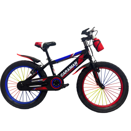 Biciclete - Bicicletă copii Caraiman, roți 18 / 20 inch, cu bidon apă, roșie