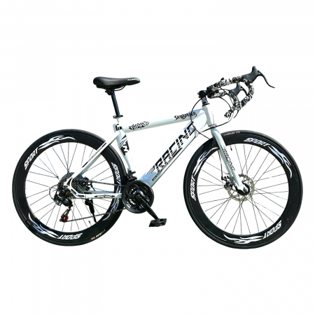 Biciclete - Bicicletă Cursieră New Speed Racing, roți 700C 28 inch, 21 viteze, cadru oțel, frâne pe disc, NS73