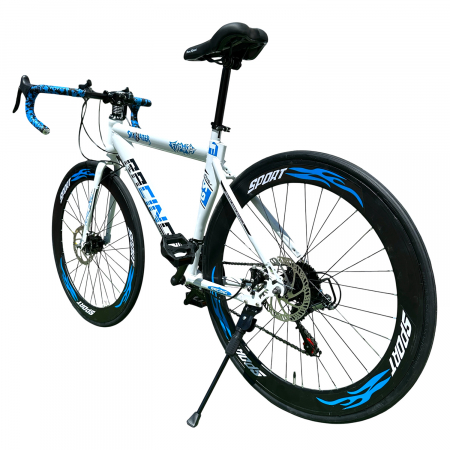 Bicicletă Cursieră New Speed Racing, roți 700C 28 inch, 21 viteze, cadru oțel, frâne pe disc, NS74 [5]