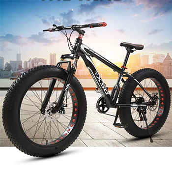 Bicicletă FatBike New Speed, roți 26 inch, 21 viteze, cadru oțel, frâne pe disc, NS77 [6]