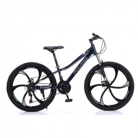 Biciclete - Bicicletă Fuger by Caraiman, roți 26 inch, cadru oțel, frâne pe disc, cameleon, BC58