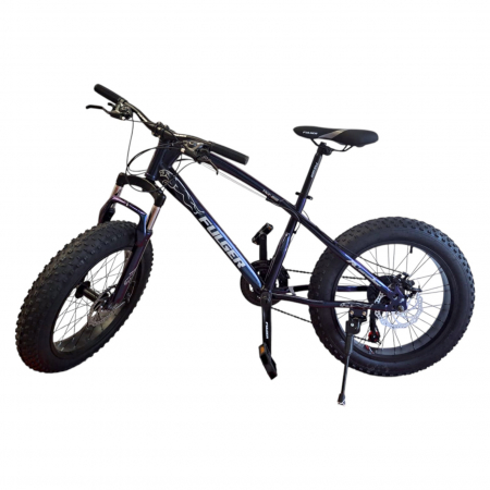 Biciclete - Bicicletă FatBike Fulger by Caraiman, roți 20 inch, cauciucuri groase, frâne pe disc, cameleon, BC51