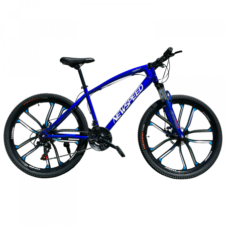 Biciclete - Bicicletă MTB New Speed, roți 24 sau 26 inch, 21 viteze, cadru oțel, frâne pe disc, NS61