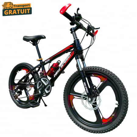 Biciclete - Bicicletă pentru Copii New Speed 20 inch, 21 Viteze, Frâne pe Disc, Roți Magneziu, NS04