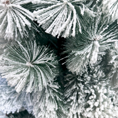 Brazi artificiali - Brad artificial de Crăciun, nins cu aspect natural, cu suport, 120 - 210 cm înălțime