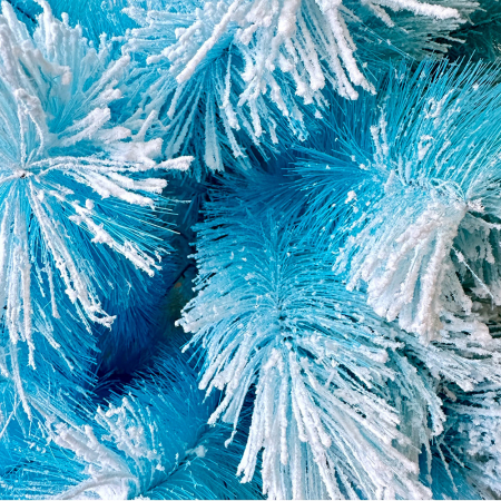 Brazi artificiali - Brad artificial de Crăciun, nins cu aspect natural, cu suport, 120 - 210 cm înălțime, PFA