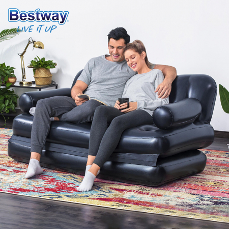 Canapea gonflabilă Bestway, 2 locuri, cu pompă inclusă 186 x 145 x 64 cm [4]
