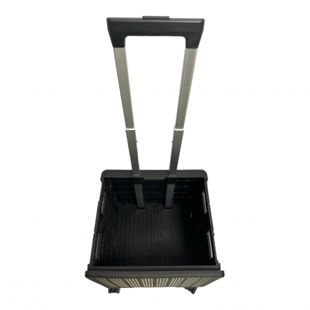 Sport și Aer liber - Cărucior pliabil tip troler, 4 roți, 38x35x35 cm, 5 culori, cu capac și mâner telescopic