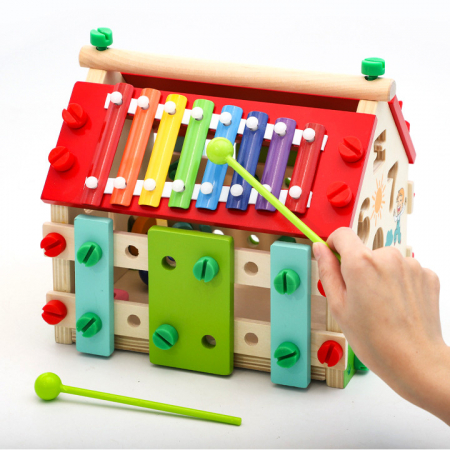 Căsuță din lemn multifuncțională de asamblat JC47 [5]