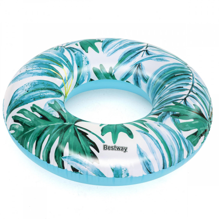 Gonflabile și plajă - Colac înot gonflabil Bestway tropical diametru 119 cm