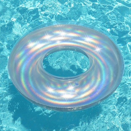 Gonflabile și plajă - Colac înot gonflabil Bestway iridescent diametru 107 cm