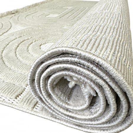 Covor 3D în relief acolade 678B diverse mărimi Crem [9]