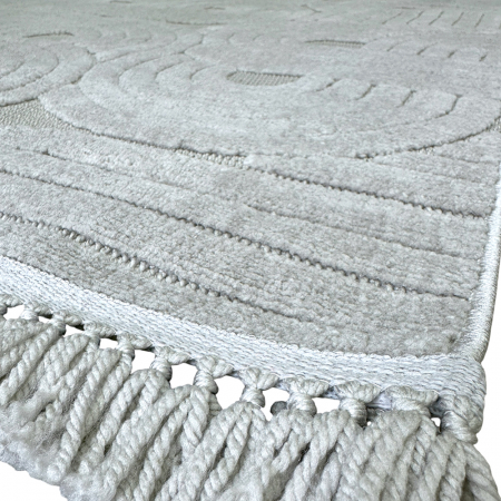 Covoare tradiționale - Covor 3D în relief acolade 678G diverse mărimi Gri