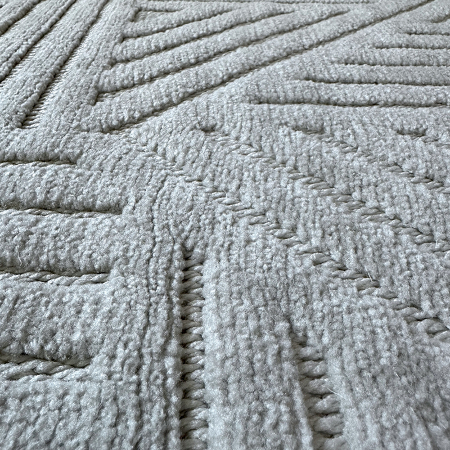 Covoare tradiționale - Covor 3D în relief geometric 692G diverse mărimi Gri