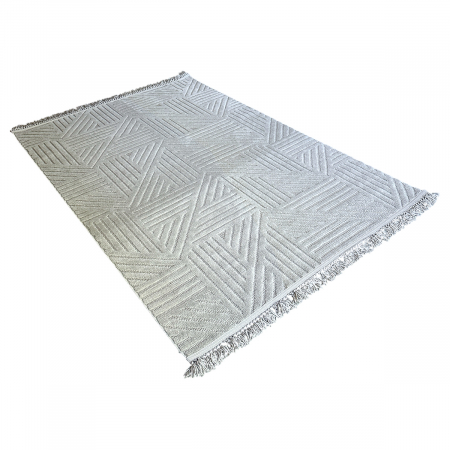 Covor 3D în relief geometric 692G diverse mărimi Gri [9]