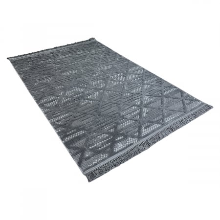 Covor 3D în relief zigzag 036A diverse mărimi Antracit [9]