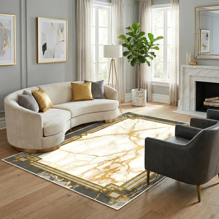 Covoare antiderapante - Covor cameră antiderapant, Stil Luxury, mai multe dimensiuni