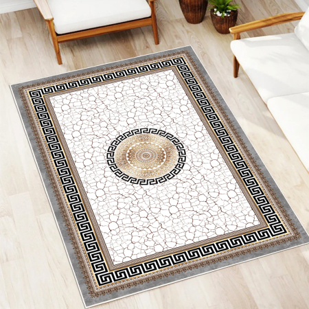Covoare antiderapante - Covor cameră antiderapant, model grecesc, mai multe dimensiuni