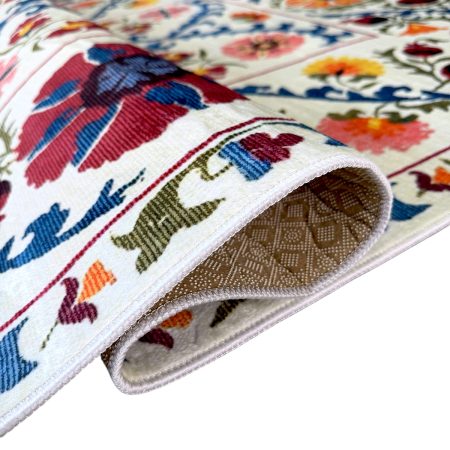 Covor cameră antiderapant, Tradițional Floral Multicolor, mai multe dimensiuni [6]