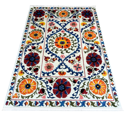 Covoare antiderapante - Covor cameră antiderapant, Tradițional Floral Multicolor, mai multe dimensiuni