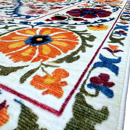 Covor cameră antiderapant, Tradițional Floral Multicolor, mai multe dimensiuni [5]