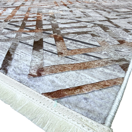 Covoare antiderapante - Covor cameră antiderapant, Model Urban Industrial Gri, mai multe dimensiuni