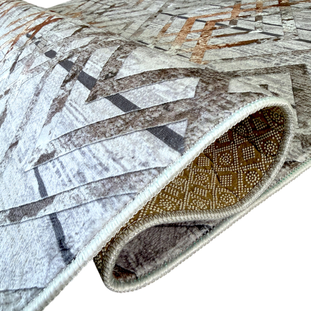 Covor cameră antiderapant, Model Urban Industrial Gri, mai multe dimensiuni [6]