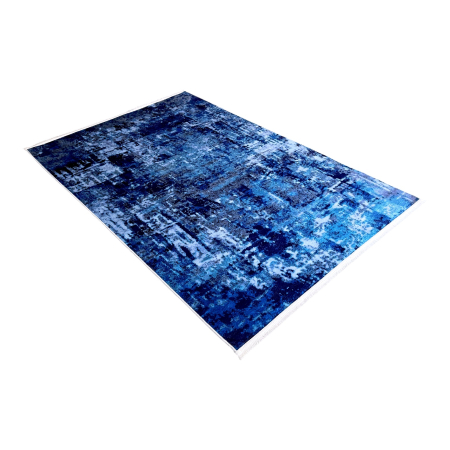 Covoare antiderapante - Covor cameră antiderapant, Modern Abstract Albastru, mai multe dimensiuni