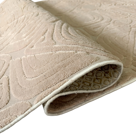 Covor cameră antiderapant, Welsoft, triunghi bej, mai multe dimensiuni [6]