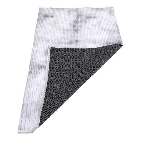 Covor cameră antiderapant Welsoft Plus, model abstract, gri, 120x180 cm [6]