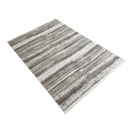 Covor cameră antiderapant Welsoft Plus, model dungi, maro-bej, 200x300 cm [8]