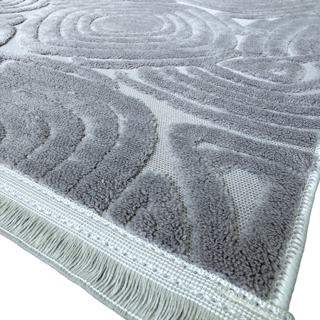 Covor cameră antiderapant, Welsoft, triunghi gri, mai multe dimensiuni [5]