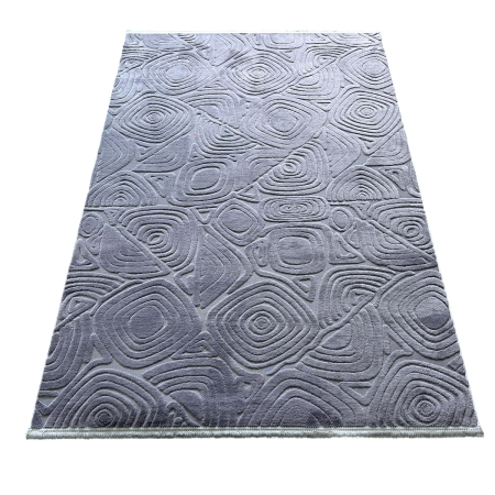 Covoare antiderapante - Covor cameră antiderapant, Welsoft, triunghi gri, mai multe dimensiuni