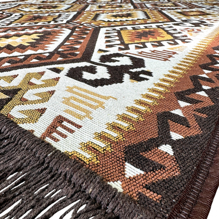Covoare tradiționale - Covor rustic tradițional 80x150 cm Maro