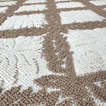 Covoare tradiționale - Covor țesut din Bumbac, maro, 80x150 cm, CBB324