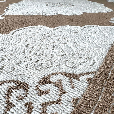 Covoare tradiționale - Covor țesut din Bumbac, maro, 60x120 cm, CBB341